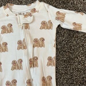 💟 BOGO! Monica + Andy Puppy Print Convertible Footie Sleeper & Play Sz 0-3 Mo